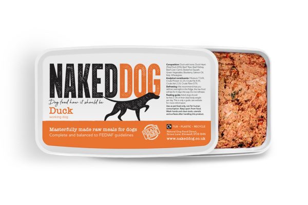 Naked dog Duck original raw dog food