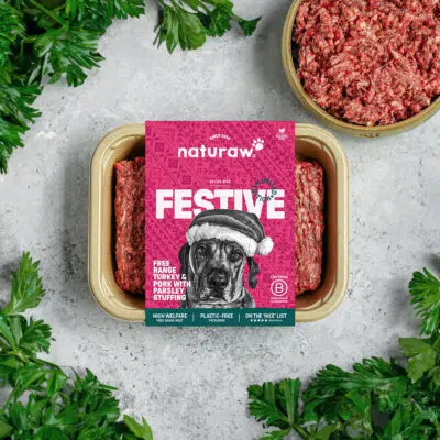 Naturaw festive raw dog food