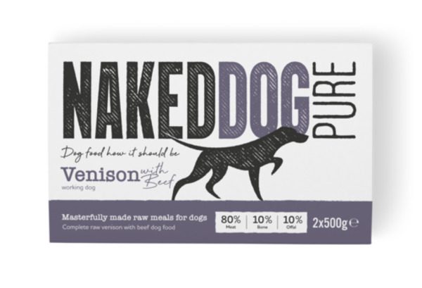 Naked dog pure Venison raw dog food