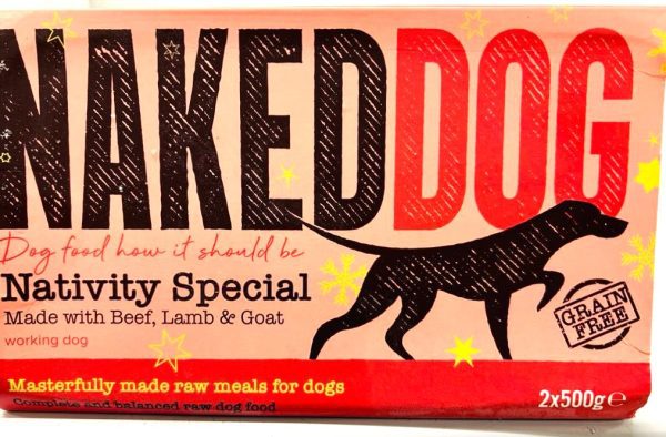 Naked dog raw dog food Festive